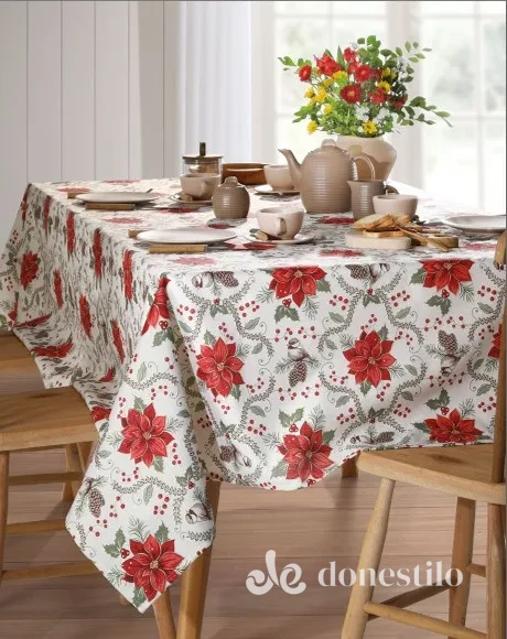 Toalha de Mesa Celebra Estampado 1,60m x 1,60m Natal 128