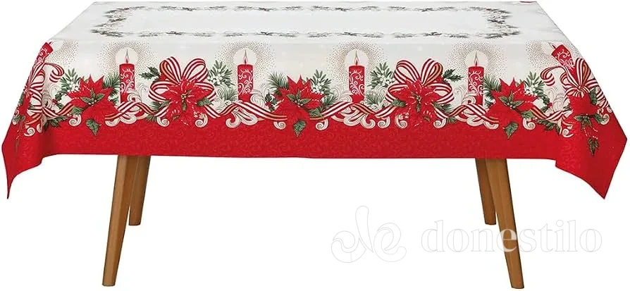 Toalha de Mesa Athenas Estampado 1,60m x 2,50m Natal 120 - Imagem 4