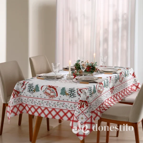 Toalha de Mesa Athenas Estampado 1,60m x 2,50m Natal 125