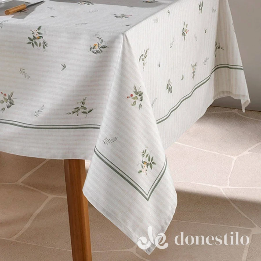 Toalha de Mesa Döhler Clean Amélia D - Retangular 8 Lugares com 1,60m x 2,70m - Imagem 2
