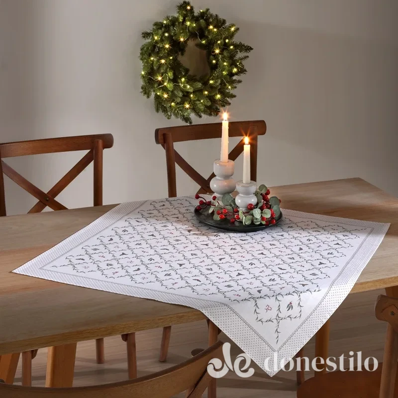 Mesa Renova Natal 127 centro de mesa 78x78