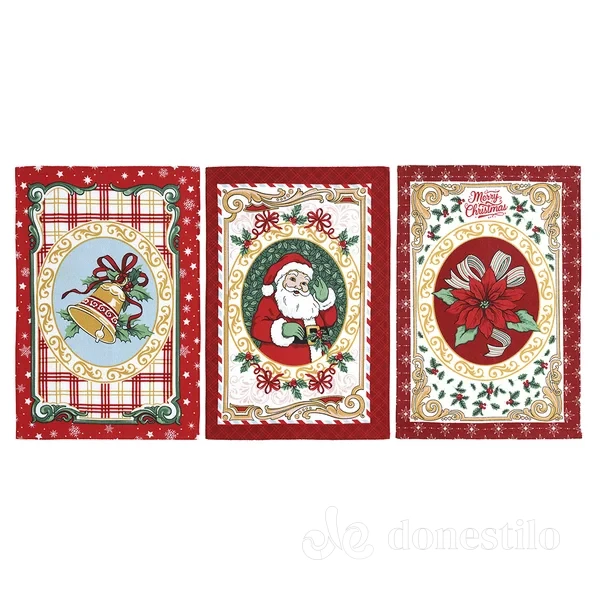 Pano de Copa Prata Estampado Döhler 45X65cm Natal 117 - Imagem 4