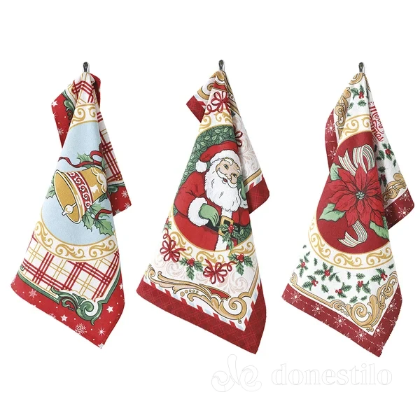 Pano de Copa Prata Estampado Döhler 45X65cm Natal 117 - Imagem 2