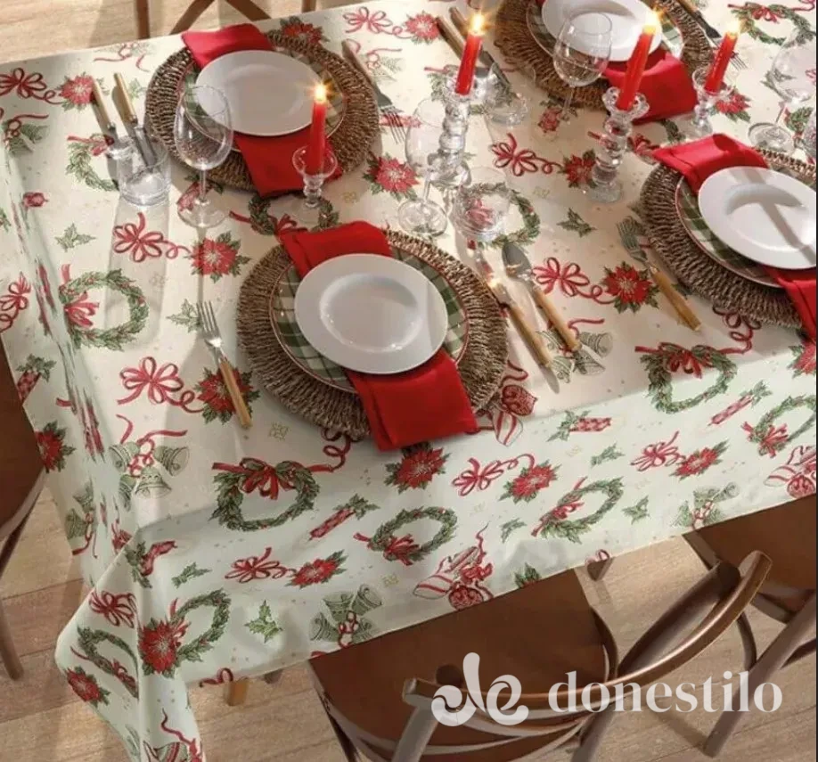 Toalha de Mesa Celebra Estampado Döhler 160x240m Natal 121