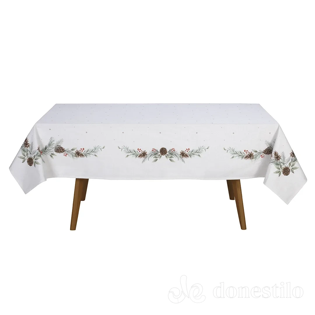 Toalha de Mesa Döhler Clean Matisse Estampado Digital 160mx160m Natal 131 - Imagem 3